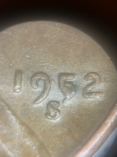 Lincoln-Wheat-Cent-1952-S-Die-Chip-On-5